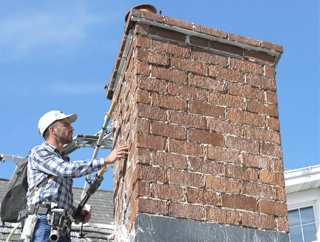 Brickwork for a chimney rebuild by Chino Chimney Sweep in Chino, CA