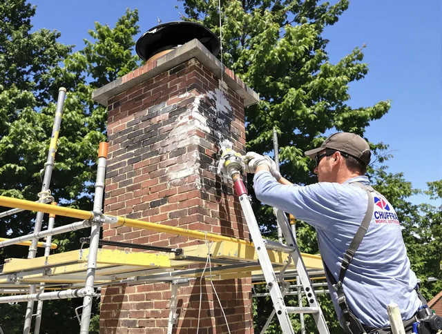 Structural chimney repair by Chino Chimney Sweep in Chino, CA