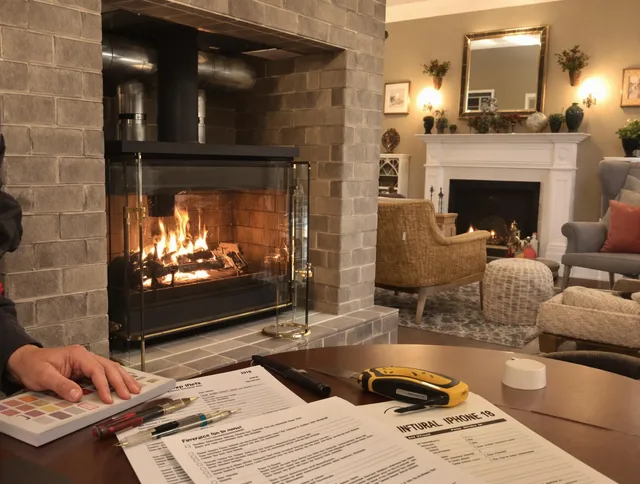 Chino Chimney Sweep verifying fireplace safety measures in Chino, CA