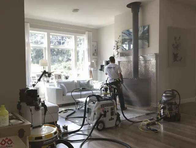 Soot removal service by Chino Chimney Sweep for a fireplace in Chino, CA
